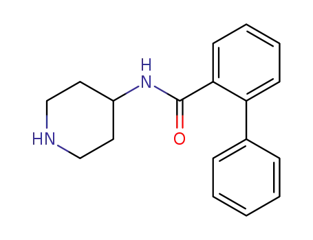 Molecular Structure of 182439-34-5 ([1,1'-Biphenyl]-2-carboxamide, N-4-piperidinyl-)