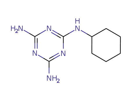 Molecular Structure of 5606-25-7 (Cyclohexylmelamine)