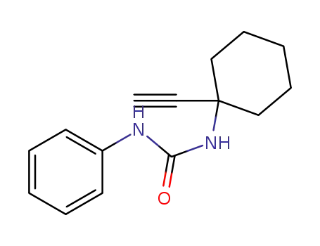 Molecular Structure of 42785-83-1 (1-(1-ethynylcyclohexyl)-3-phenylurea)