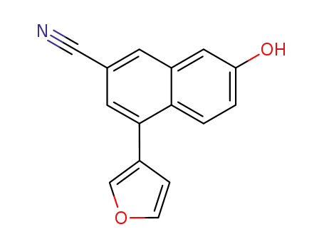 2-Naphthalenecarbonitrile, 4-(3-furanyl)-7-hydroxy-