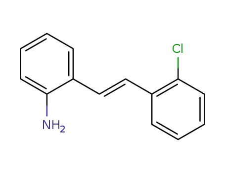 Molecular Structure of 62640-64-6 (Benzenamine, 2-[2-(2-chlorophenyl)ethenyl]-, (E)-)