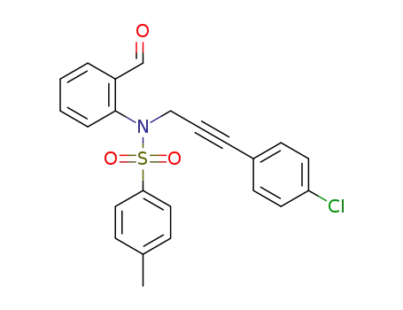 N-(3-(4-chlorophenyl)prop-2-yn-1-yl)-N-(2-formylphenyl)-4-methylbenzenesulfonamide