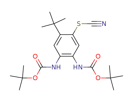 (2-tert-butoxycarbonylamino-4-tert-butyl-5-thiocyanato-phenyl)-carbamic acid tert-butyl ester