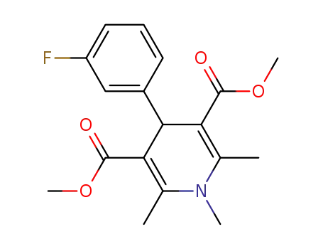3,5-Pyridinedicarboxylic acid,
4-(3-fluorophenyl)-1,4-dihydro-1,2,6-trimethyl-, dimethyl ester