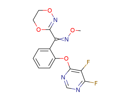 3-{1-[2-(4,5-difluoropyrimid-6-yloxy)-phenyl]-1-(methoximino)-methyl}-5,6-dihydro-1,4,2-dioxazine