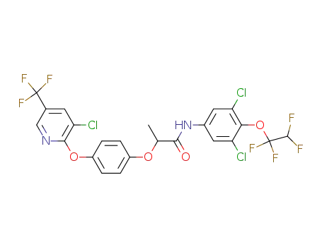 2-(4-((3-Chloro-5-(trifluoromethyl)-2-pyridinyl)oxy)phenoxy)-N-(3,5-dichloro-4-(1,1,2,2-tetrafluoroethoxy)phenyl)propanamide