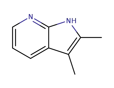 Molecular Structure of 10299-69-1 (1H-Pyrrolo[2,3-b]pyridine, 2,3-dimethyl-)