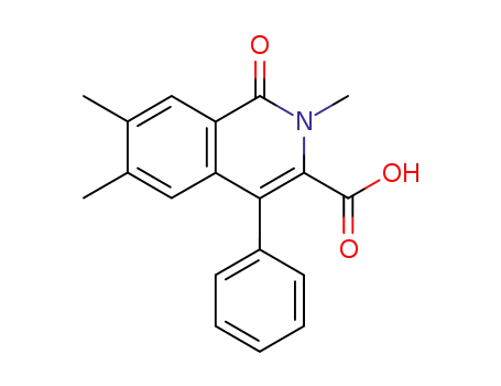 1,2-dihydro-2,6,7-trimethyl-1-oxo-4-phenyl-3-isoquinolinecarboxylic acid