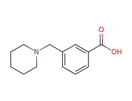 Molecular Structure of 158861-24-6 (3-(piperidin-1-ylmethyl)benzoic acid)