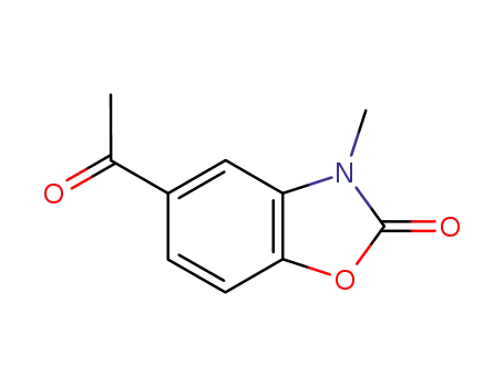 Molecular Structure of 58820-02-3 (2(3H)-Benzoxazolone, 5-acetyl-3-methyl-)