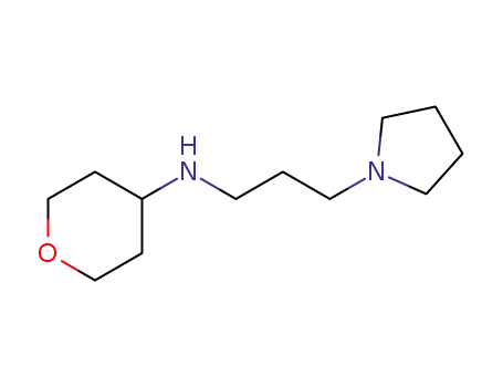Molecular Structure of 192811-61-3 (1-Pyrrolidinepropanamine, N-(tetrahydro-2H-pyran-4-yl)-)