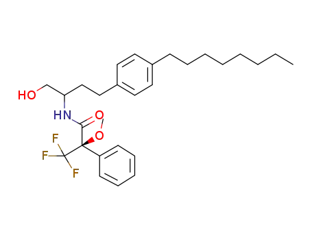 2-[(R)-α-methoxy-α-trifluoromethylphenylacetylamino]-4-(4-octylphenyl)butanol