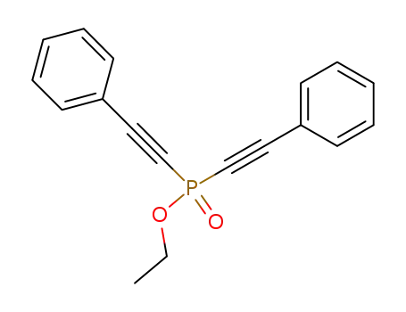 Molecular Structure of 25411-71-6 (Phosphinic acid, bis(phenylethynyl)-, ethyl ester)