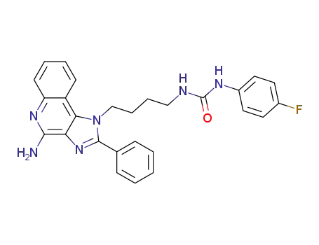 Molecular Structure of 313382-79-5 (N-[4-(4-amino-2-phenyl-1H-imidazo[4,5-c]quinolin-1-yl)butyl]-N'-(4-fluorophenyl)urea)