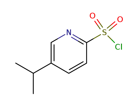 Molecular Structure of 180031-03-2 (2-Pyridinesulfonyl chloride, 5-(1-methylethyl)-)