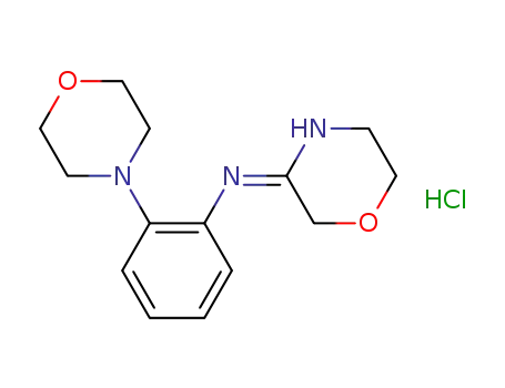 4-[2-(3-morpholinylideneamino)phenyl]-morpholine hydrochloride