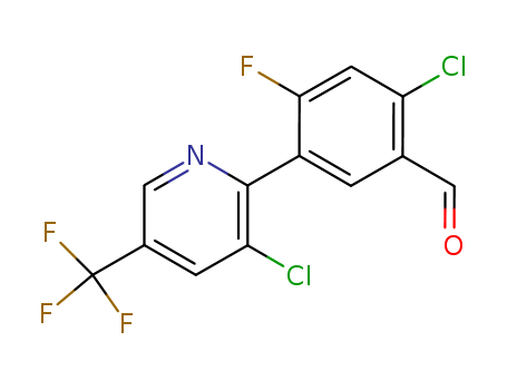 Benzaldehyde, 2-chloro-5-[3-chloro-5-(trifluoromethyl)-2-pyridinyl]-4-fluoro-