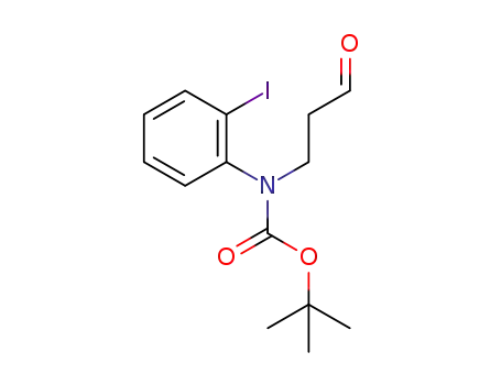 3-[N-(tert-butoxycarbonyl)-N-(2-iodophenyl)amino]propanal