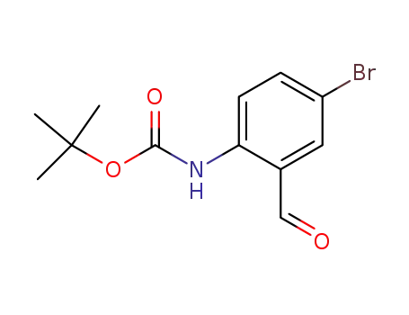 Molecular Structure of 199273-16-0 (N-BOC-2-AMINO-5-BROMOBENZALDEHYDE)