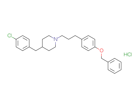 Piperidine,
4-[(4-chlorophenyl)methyl]-1-[3-[4-(phenylmethoxy)phenyl]propyl]-,
hydrochloride