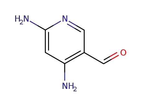 Molecular Structure of 179343-43-2 (3-Pyridinecarboxaldehyde,4,6-diamino-(9CI))
