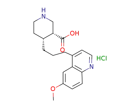 (3R,4R)-4-[3-(6-methoxyquinolin-4-yl)propyl]piperidine-3-carboxylic acid hydrochloride
