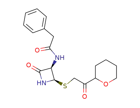 (3R,4R)-3-Phenylacetamido-4-[(RS)-tetrahydro-pyran-2-ylcarbonylmethylthio]azetidin-2-one