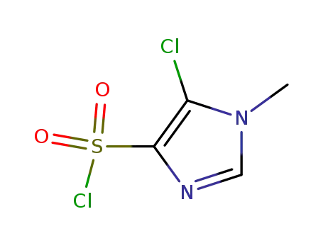 Molecular Structure of 137048-96-5 (5-chloro-1-methyl-1H-imidazole-4-sulfonyl chloride)