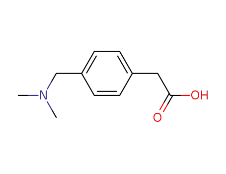 Molecular Structure of 99985-52-1 (4-[(DIMETHYLAMINO)METHYL]-BENZENEACETIC ACID)