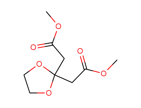 Molecular Structure of 6506-31-6 (DIMETHYL 1,3-DIOXOLANE-2,2-DIACETATE)