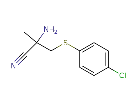 2-amino-1-(4-chlorophenylthio)-2-cyano-propane