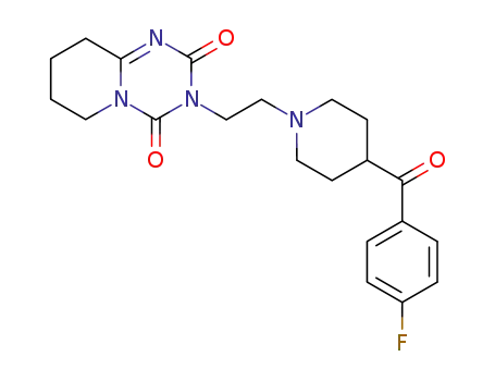 3-[2-[4-(4-fluorobenzoyl)piperidin-1-yl]ethyl]-6,7,8,9,-tetrahydro-2H-pyrido[1,2-a]-1,3,5-triazine-2,4(3H)-dione