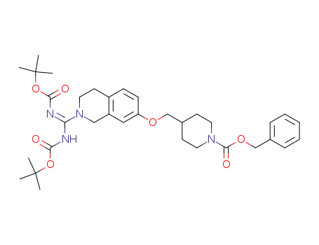 benzyl 4-[2-(N,N'-di-tert-butoxycarbonylamidin)-1,2,3,4-tetrahydroisoquinolin-7-yloxymethyl]piperidine-1-carboxylate