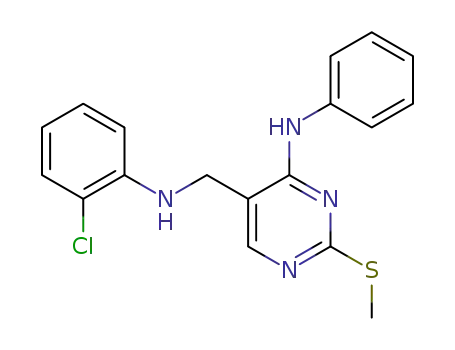 5-(2-chlorophenyl)aminomethyl-4-phenylamino-2-methylthiopyrimidine