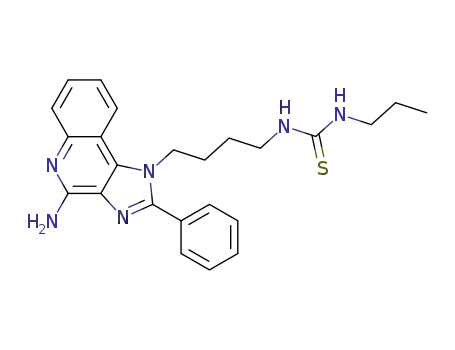 Molecular Structure of 313382-76-2 (N-[4-(4-amino-2-phenyl-1H-imidazo[4,5-c]quinolin-1-yl)butyl]-N'-propylthiourea)