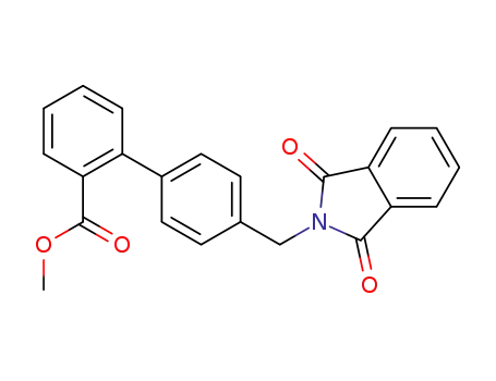 Molecular Structure of 147225-65-8 (methyl 4'-[(1,3-dioxo-1,3-diydro-2H-isoindol-2-yl)methyl]-1,1'-biphenyl-2-carboxylate)