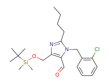 2-n-butyl-1-(2-chlorophenyl)methyl-4-(t-butyl-dimethylsilyloxy)-methyl-1H-imidazol-5-carboxaldehyde