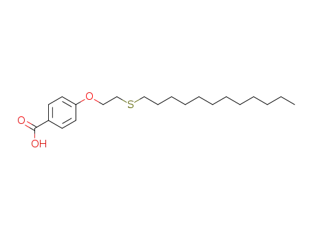 Molecular Structure of 400838-45-1 (4-[2-(dodecylthio)ethoxy]benzoic acid)