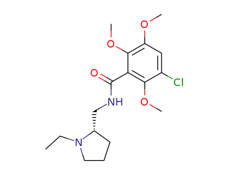 (S)-(-)-N-[(1-ethyl-2-pyrrolidinyl)methyl]-3-chloro-2,5,6-trimethoxybenzamide