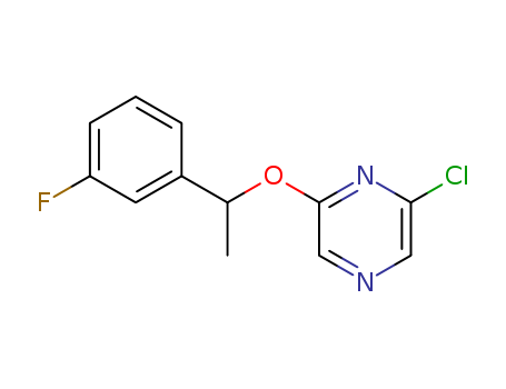 2-Chloro-6-(1-(3-fluorophenyl)ethoxy)pyrazine