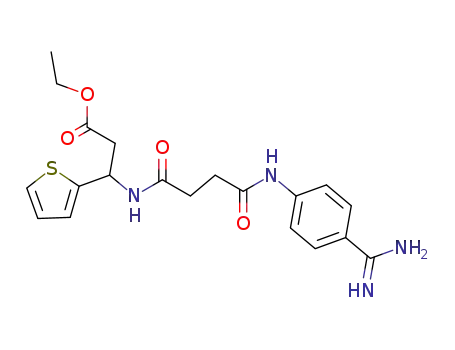Ethyl β-[[4-[[4-(aminoiminomethyl)phenyl]amino]-1,4-dioxobutyl]amino-]-2-thiophenepropanoate