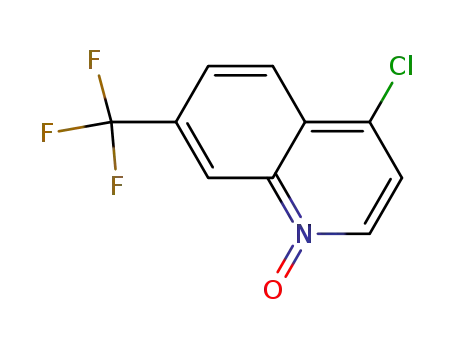 Molecular Structure of 55121-98-7 (Quinoline, 4-chloro-7-(trifluoromethyl)-, 1-oxide)