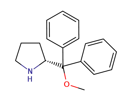Molecular Structure of 948595-05-9 ((R)-2-(Methoxydiphenylmethyl)pyrrolidine)