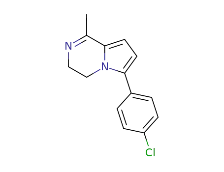 Pyrrolo[1,2-a]pyrazine, 6-(4-chlorophenyl)-3,4-dihydro-1-methyl-