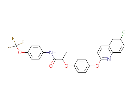 2-(4-((6-Chloro-2-quinolinyl)oxy)phenoxy)-N-(4-(trifluoromethoxy)phenyl)propanamide