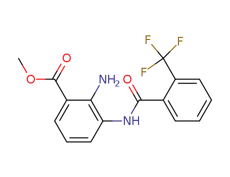 Molecular Structure of 188107-09-7 (Methyl 2-amino-3-N-(2'-trifluoromethylbenzoyl)aminobenzoate)