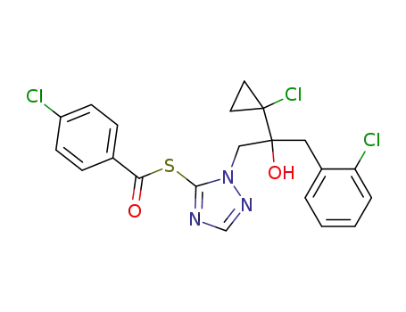 2-(1-chloro-cyclopropyl)-1(2-chlorophenyl)-3-[5-(4-chloro-benzoyl-mercapto)-1,2,4-triazol-1-yl]-propan-2-ol