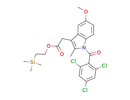 1-(2,4,6-trichlorobenzoyl)-5-methoxy-2-methyl-3-indolyl acetic acid 2-(trimethylsilyl)ethyl ester