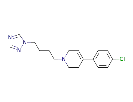Pyridine,
4-(4-chlorophenyl)-1,2,3,6-tetrahydro-1-[4-(1H-1,2,4-triazol-1-yl)butyl]-