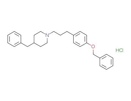 Piperidine, 1-[3-[4-(phenylmethoxy)phenyl]propyl]-4-(phenylmethyl)-,
hydrochloride